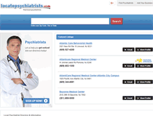 Tablet Screenshot of locatepsychiatrists.com